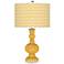 Goldenrod Narrow Zig Zag Apothecary Table Lamp