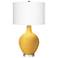 Goldenrod Ovo Table Lamp With Dimmer