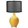 Goldenrod Ovo Table Lamp with Organza Black Shade