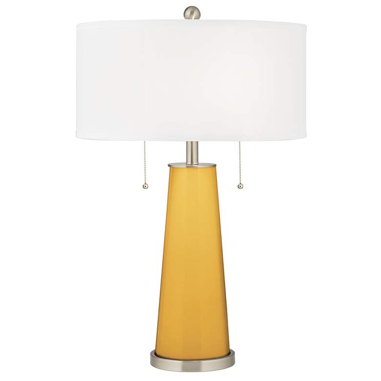 Image 2 Goldenrod Peggy Glass Table Lamp With Dimmer