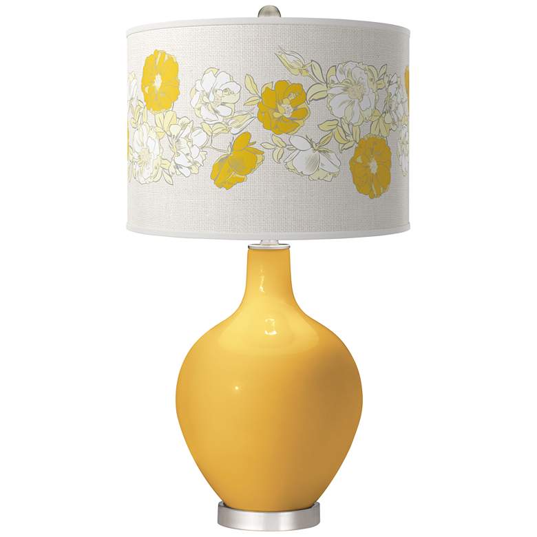 Image 1 Goldenrod Rose Bouquet Ovo Table Lamp