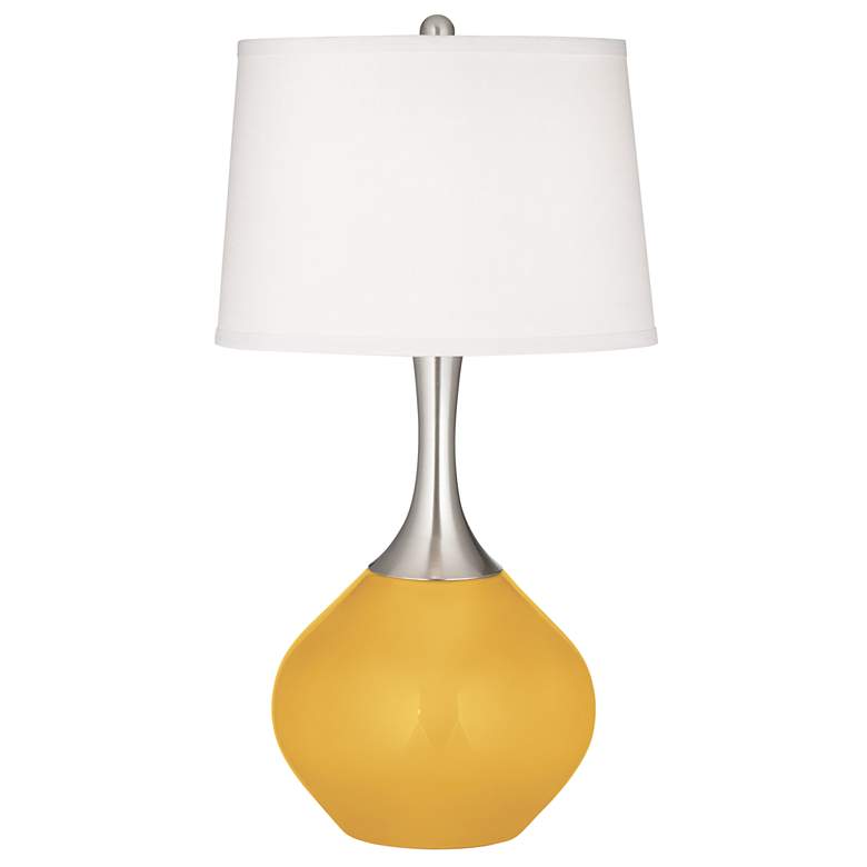 Image 2 Goldenrod Spencer Table Lamp with Dimmer