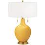 Goldenrod Toby Brass Accents Table Lamp