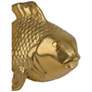 2_Goldfish Gold Polish and Black Sculptures Set of 2 more views