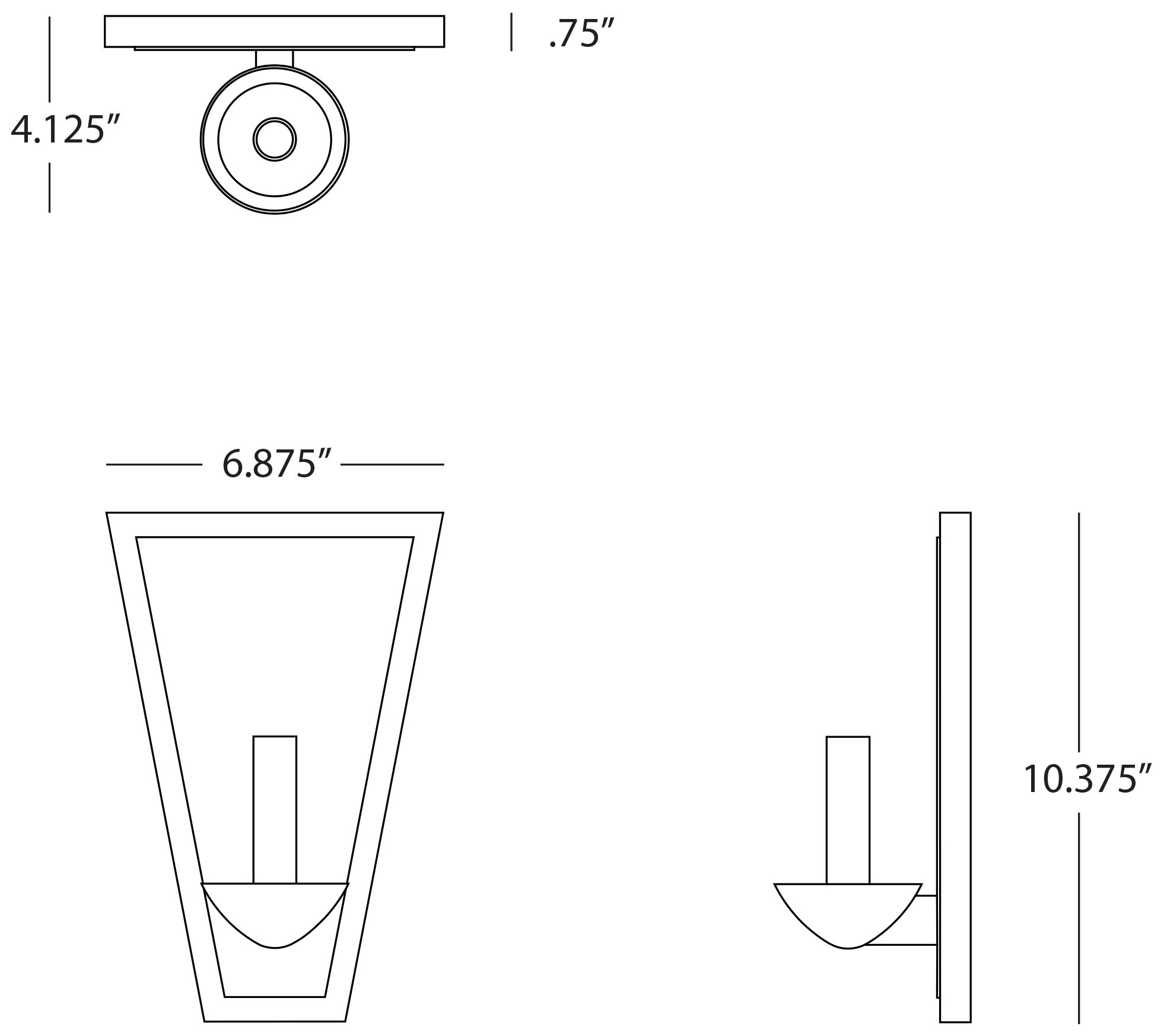 Image 2 Goldie 10.25" High Deep Patina Bronze Wall Sconce more views