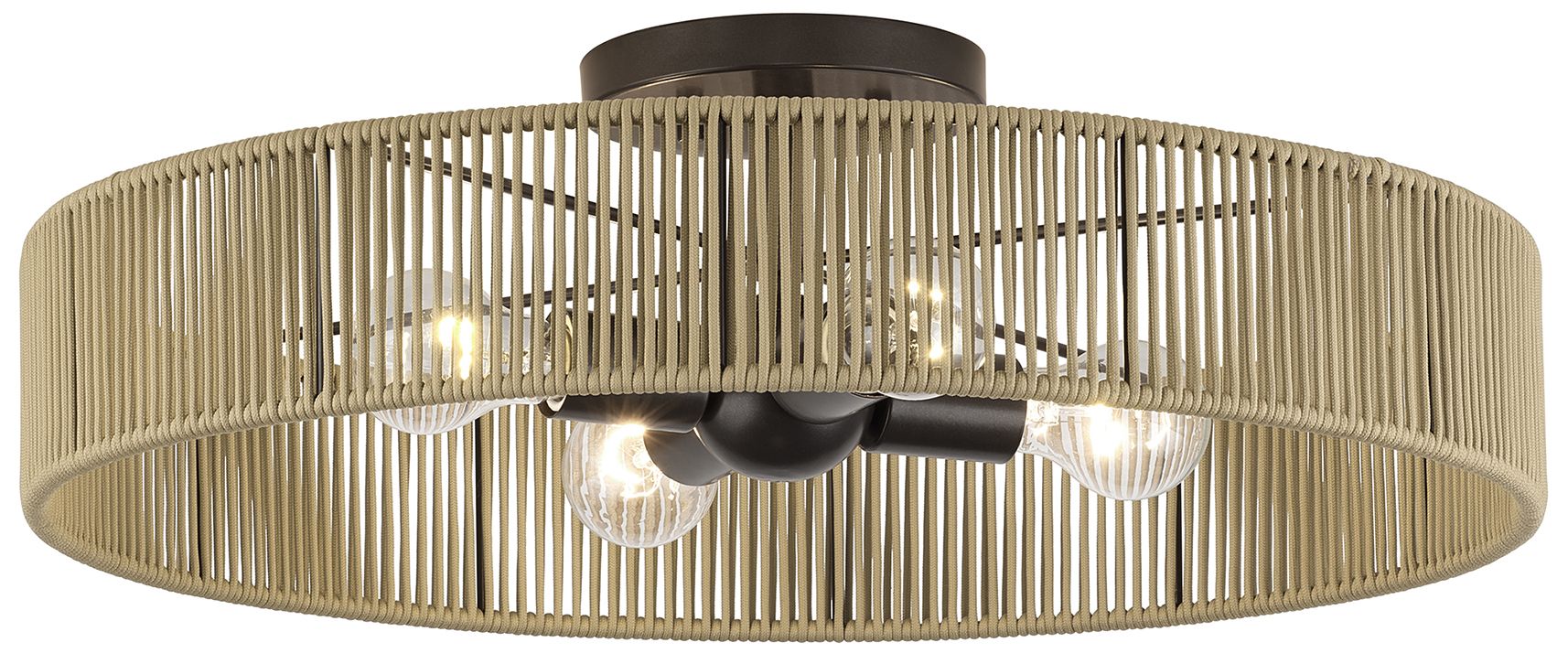 Image 4 Goldiemesh 4 Light English Bronze Extra Large Semi-Flush more views