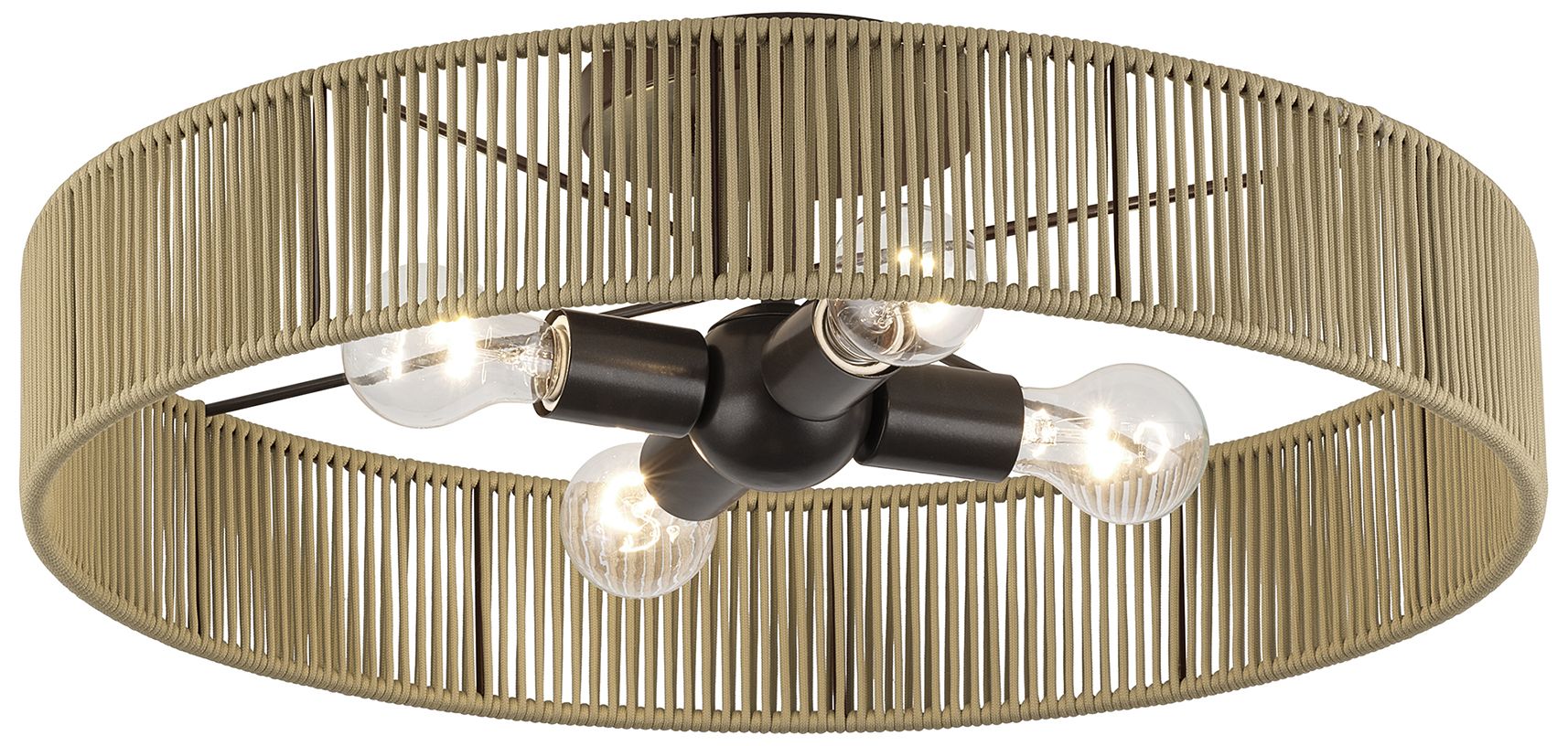 Image 5 Goldiemesh 4 Light English Bronze Extra Large Semi-Flush more views