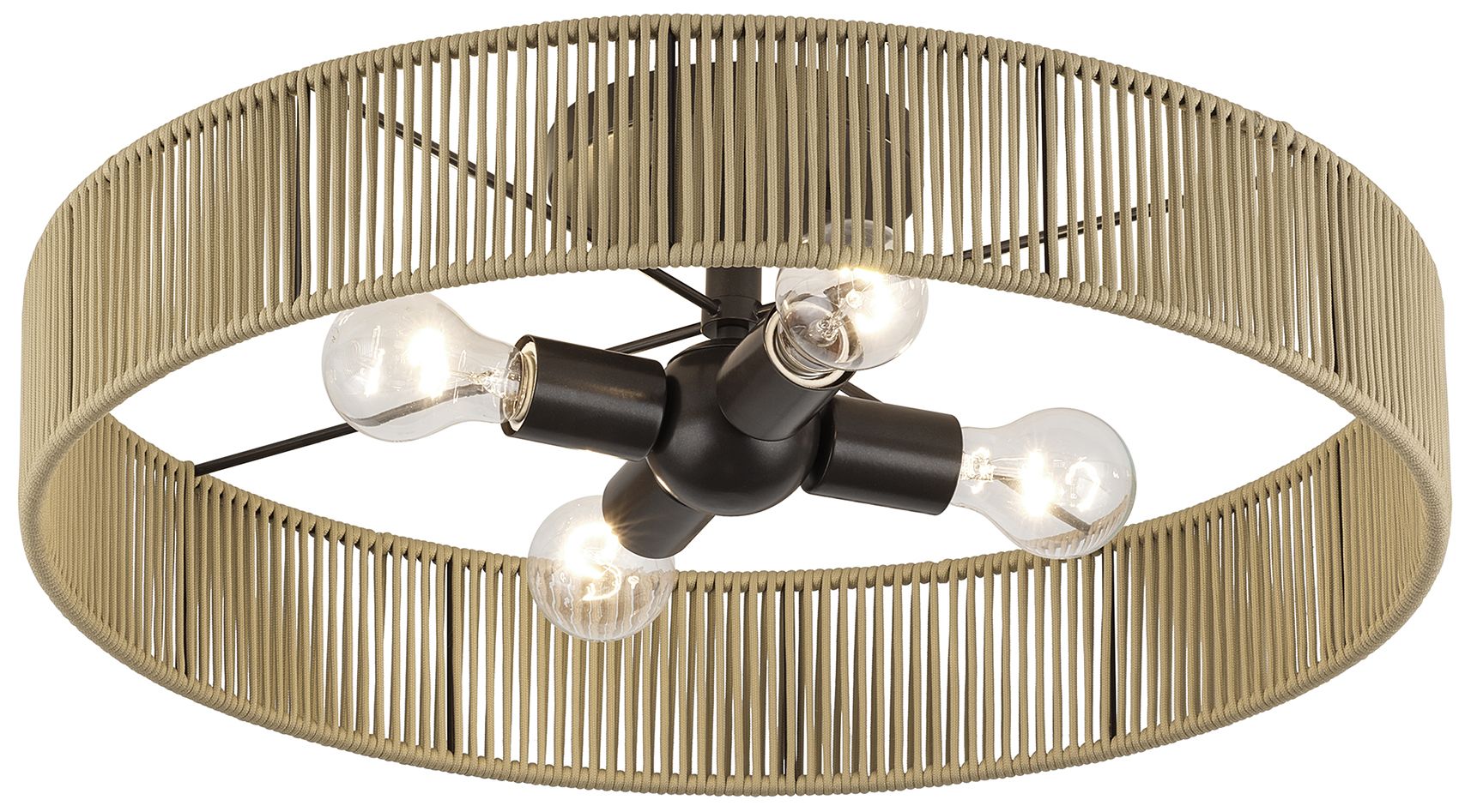 Image 6 Goldiemesh 4 Light English Bronze Extra Large Semi-Flush more views