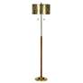2_Golding Satin Brass Metal and Wood Floor Lamp