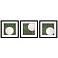 Golf Days 18"W x 18"H Framed Art Set of 3