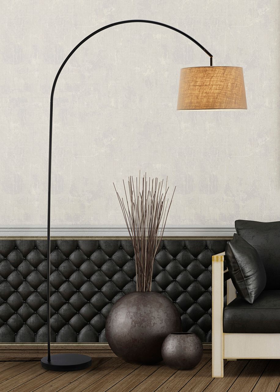 adesso goliath arc floor lamp