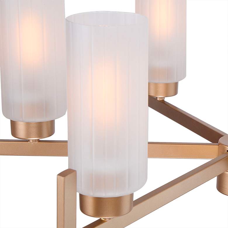 Image 3 Gollin 27 1/2 inch Wide Gold 6-Light Modern Chandelier more views