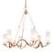 Gollin 29" Wide Gold 6-Light Chandelier