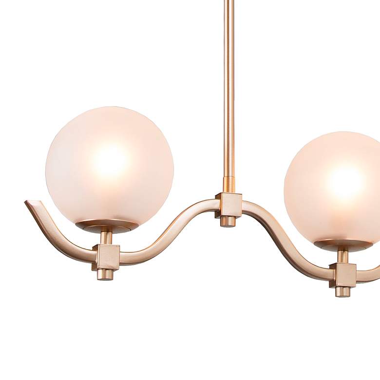 Image 2 Gollin 3-Light 29.9" Wide Gold Island Chandelier Lights more views