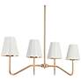 1_Gollin 4-Light 34.6" Wide Island Chandelier Lights with Fabric Shade