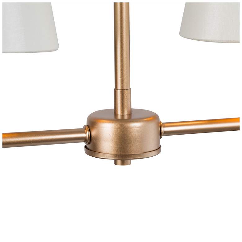 Image 4 Gollin 4-Light 35" Wide Island Chandelier Lights with Fabric Shade more views