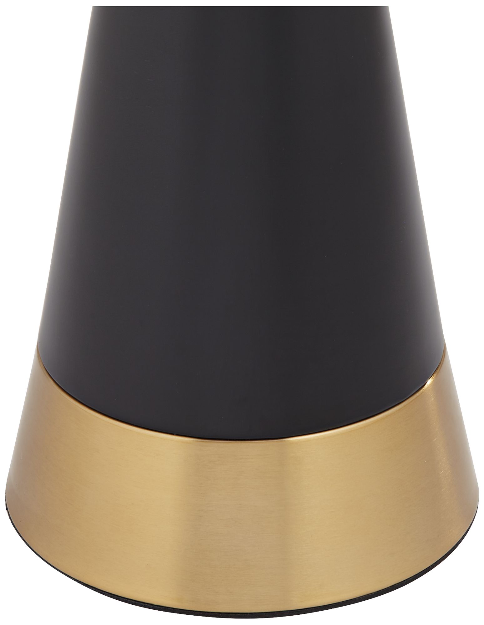 Image 3 Gomez 13" Wide Black and Gold Metal Round Side Table more views