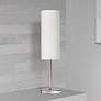 1_Gomtra 18"H Satin Chrome and Frosted Glass Accent Table Lamp
