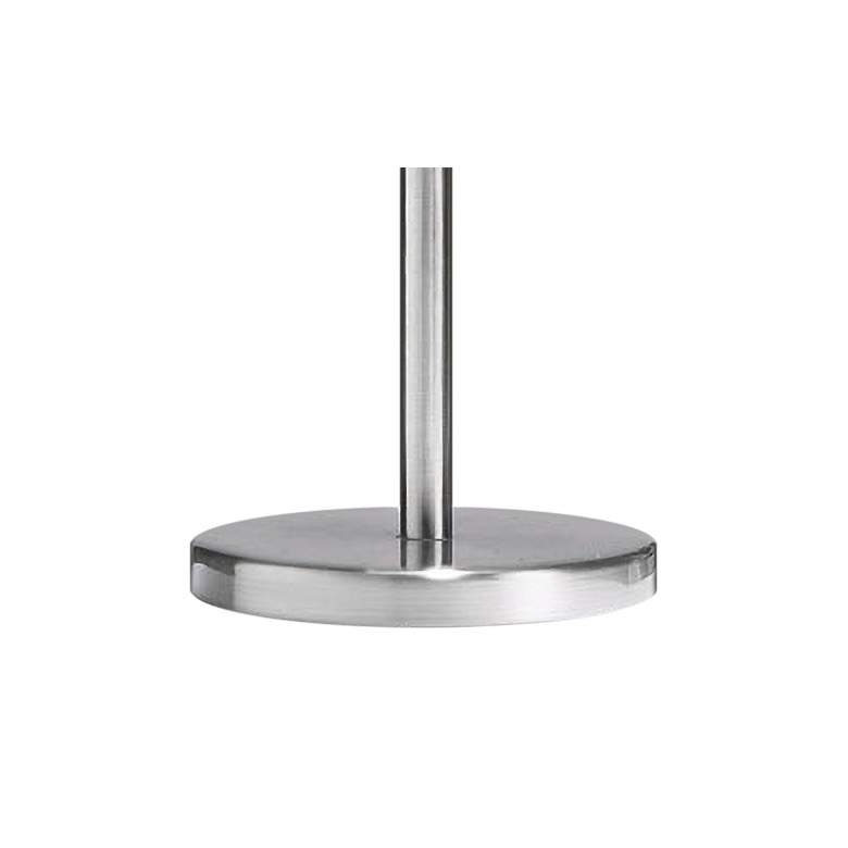 Image 3 Gomtra 18 inchH Satin Chrome and Frosted Glass Accent Table Lamp more views