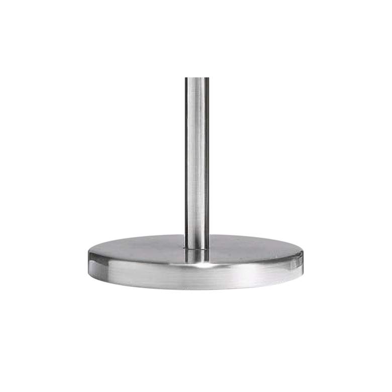 Image 3 Gomtra 18"H Satin Chrome and Frosted Glass Accent Table Lamp more views