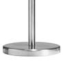 Gomtra 18"H Satin Chrome and Frosted Glass Accent Table Lamp