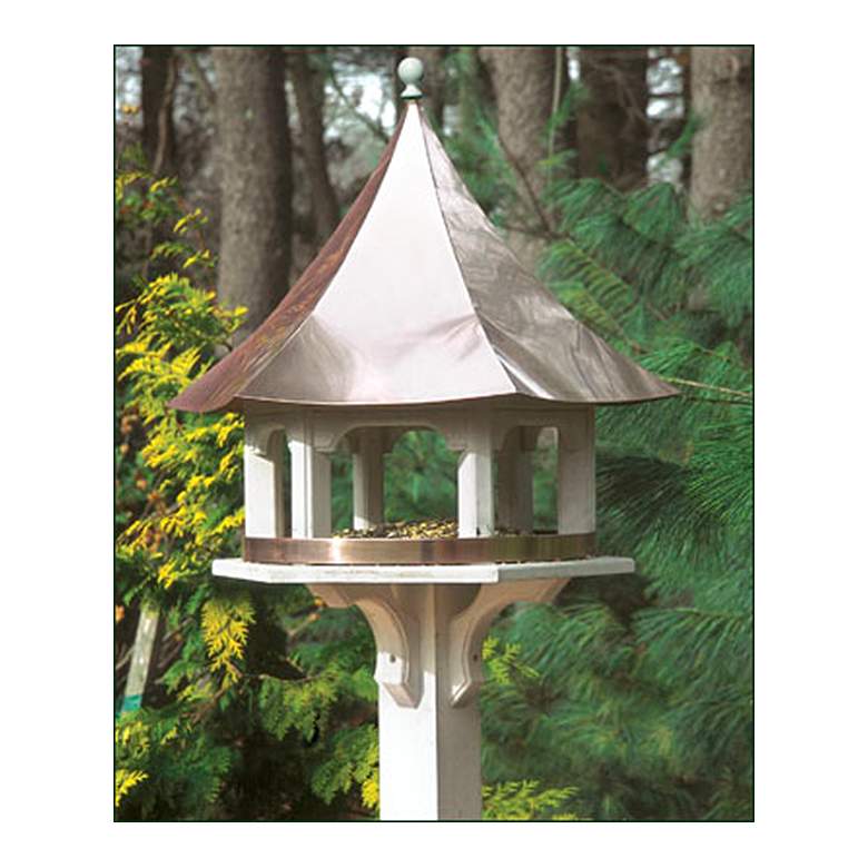 Image 1 Good Directions Lazy Hill Carousel Copper Bird Feeder