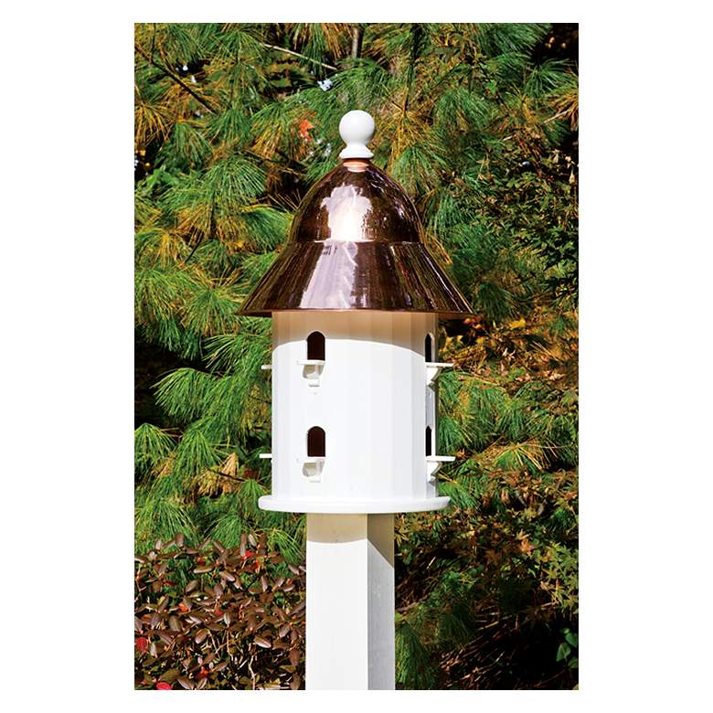 Image 1 Good Directions Lazy Hill Farm Bell Copper Bird House