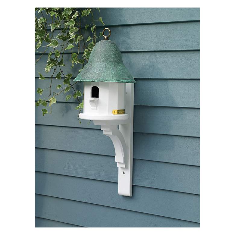 Image 1 Good Directions Lazy Hill Farm Blue Verde Bird House