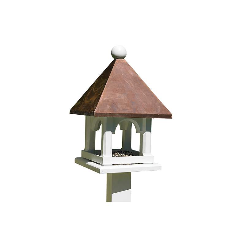 Image 1 Good Directions Lazy Hill Farm Mini Copper Bird Feeder