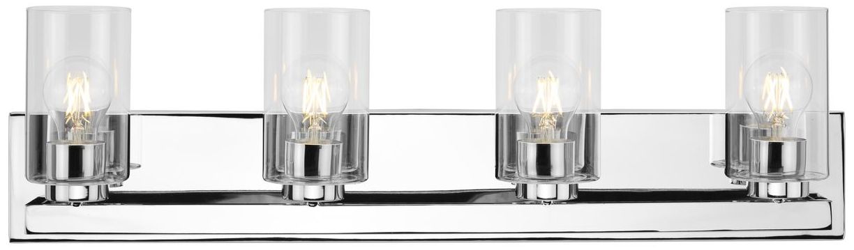 Image 5 Goodwin Collection Four-Light Modern Vanity Light with Clear Glass more views
