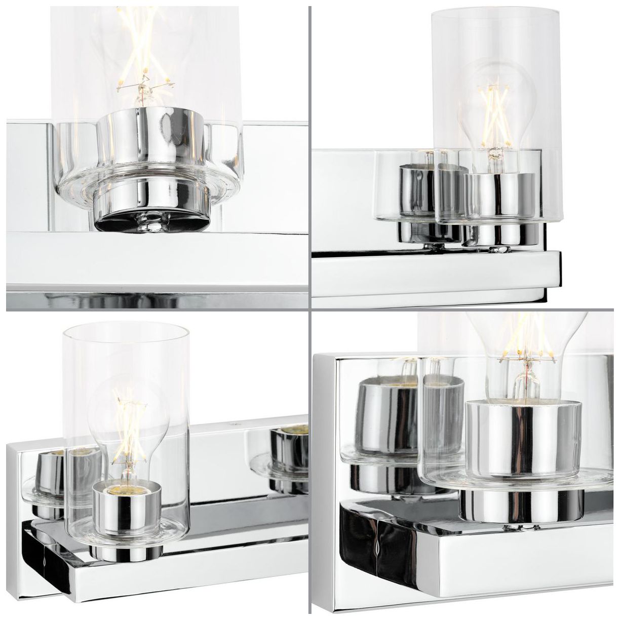 Image 6 Goodwin Collection Four-Light Modern Vanity Light with Clear Glass more views