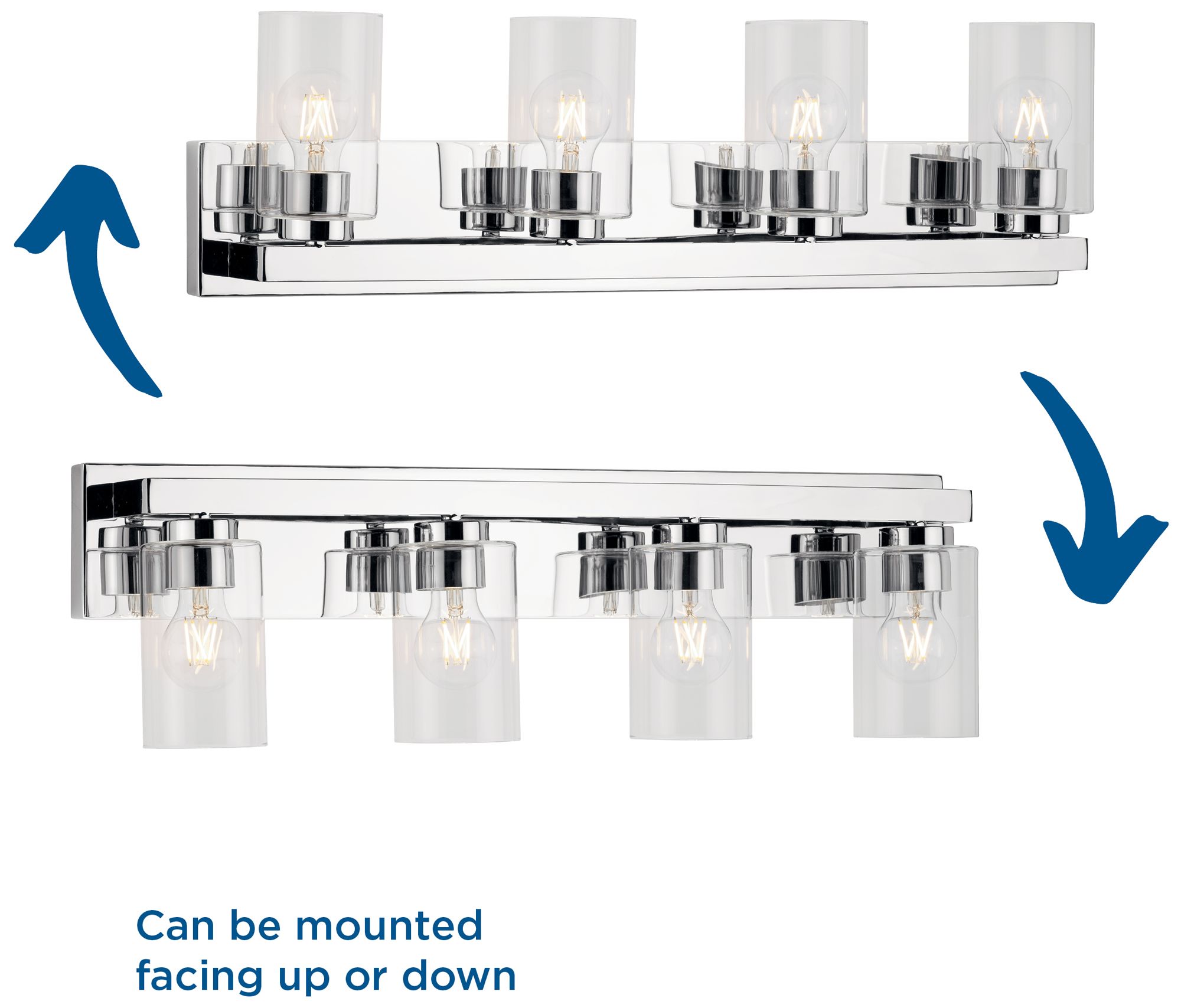 Image 7 Goodwin Collection Four-Light Modern Vanity Light with Clear Glass more views