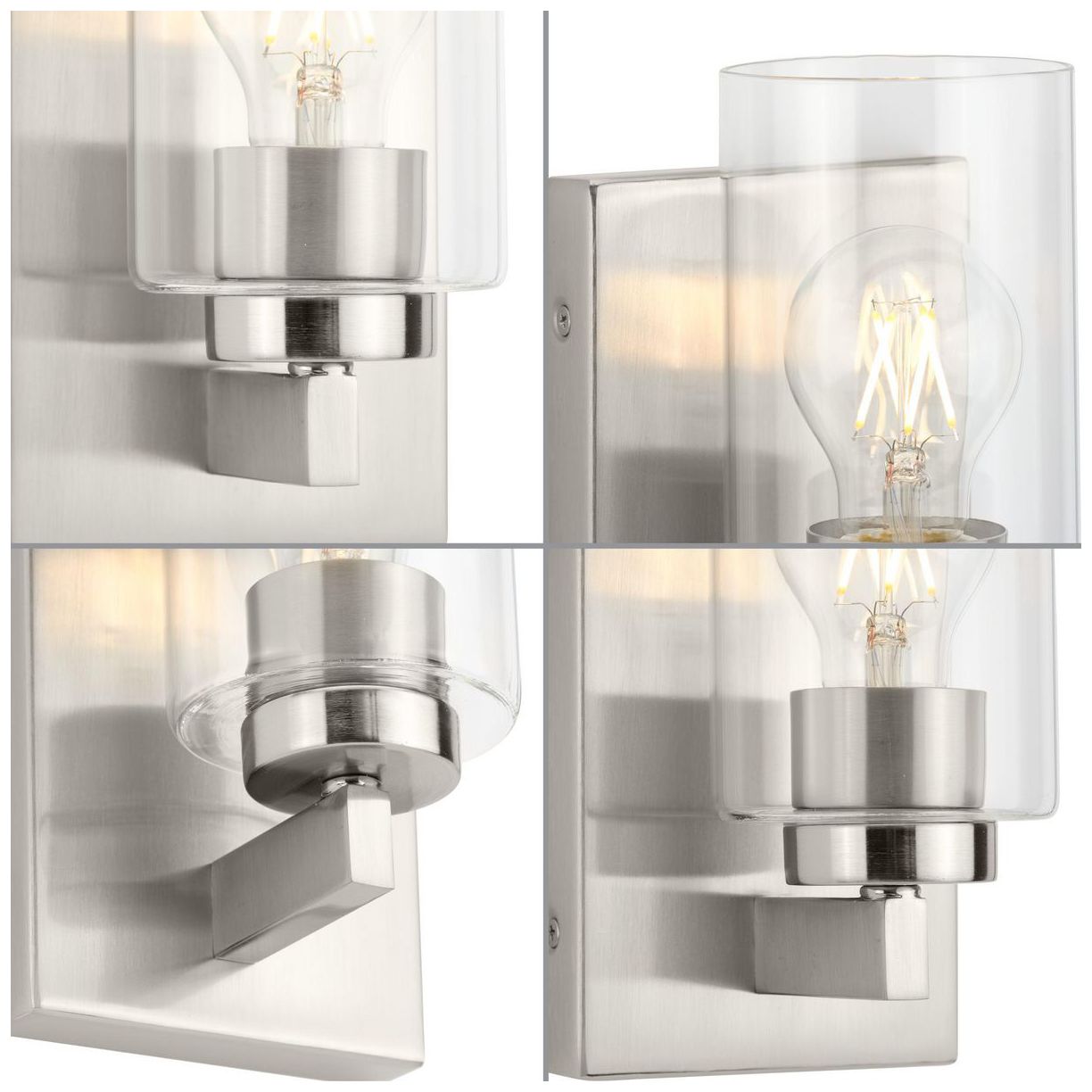 Image 5 Goodwin Collection One-Light Modern Vanity Light with Clear Glass more views