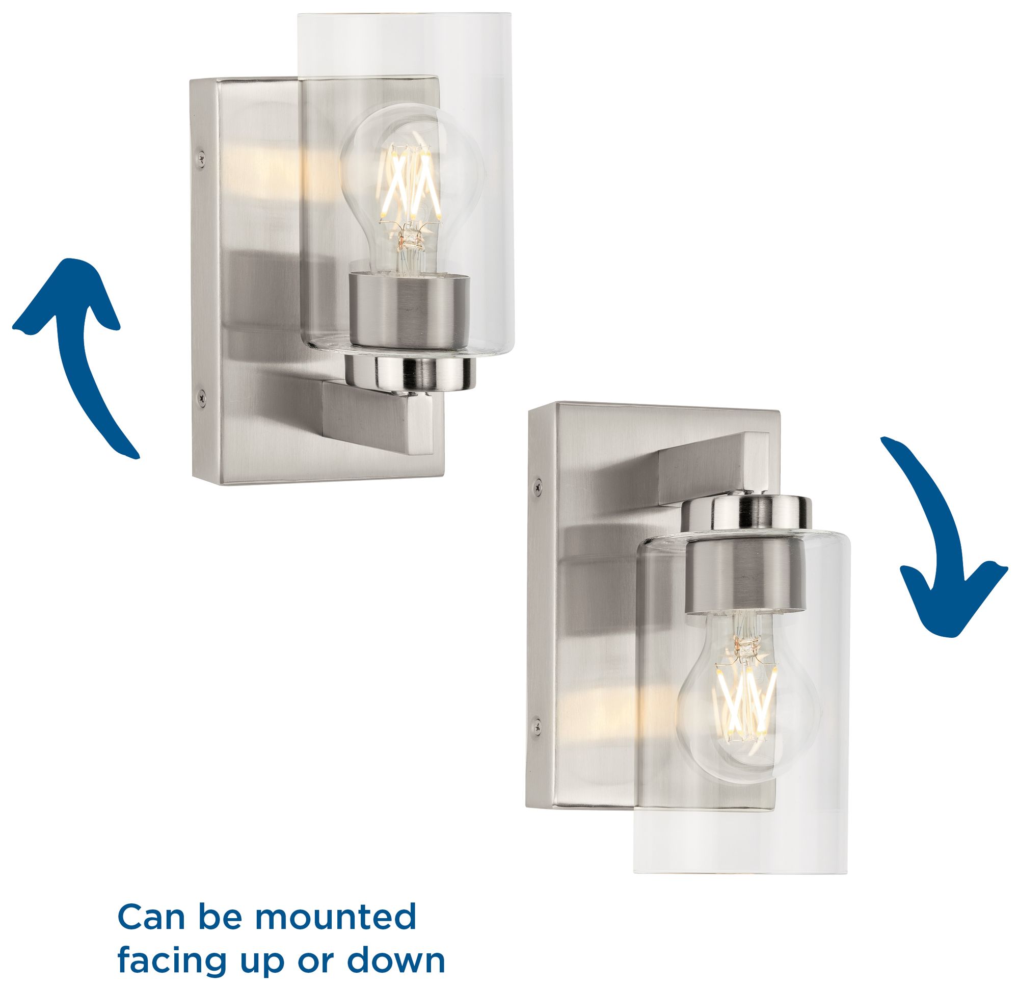 Image 6 Goodwin Collection One-Light Modern Vanity Light with Clear Glass more views
