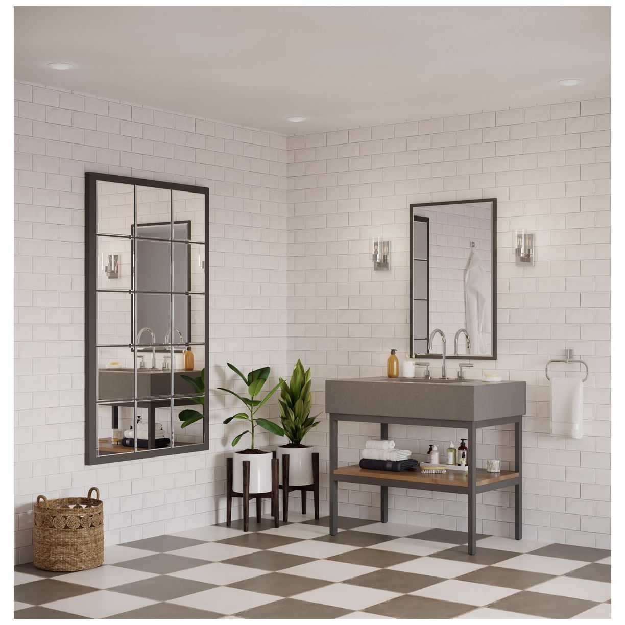 Image 2 Goodwin Collection One-Light Modern Vanity Light with Clear Glass more views
