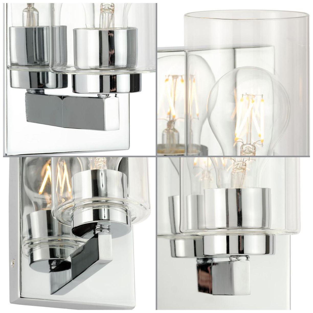 Image 3 Goodwin Collection One-Light Modern Vanity Light with Clear Glass more views