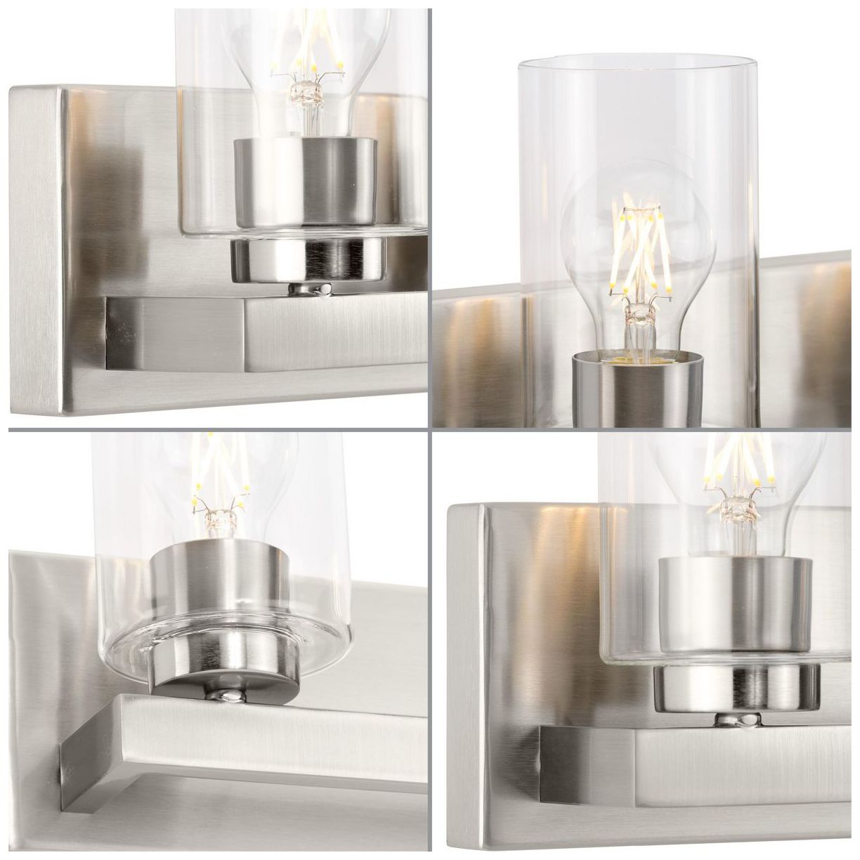 Image 5 Goodwin Collection Two-Light Modern Vanity Light with Clear Glass more views
