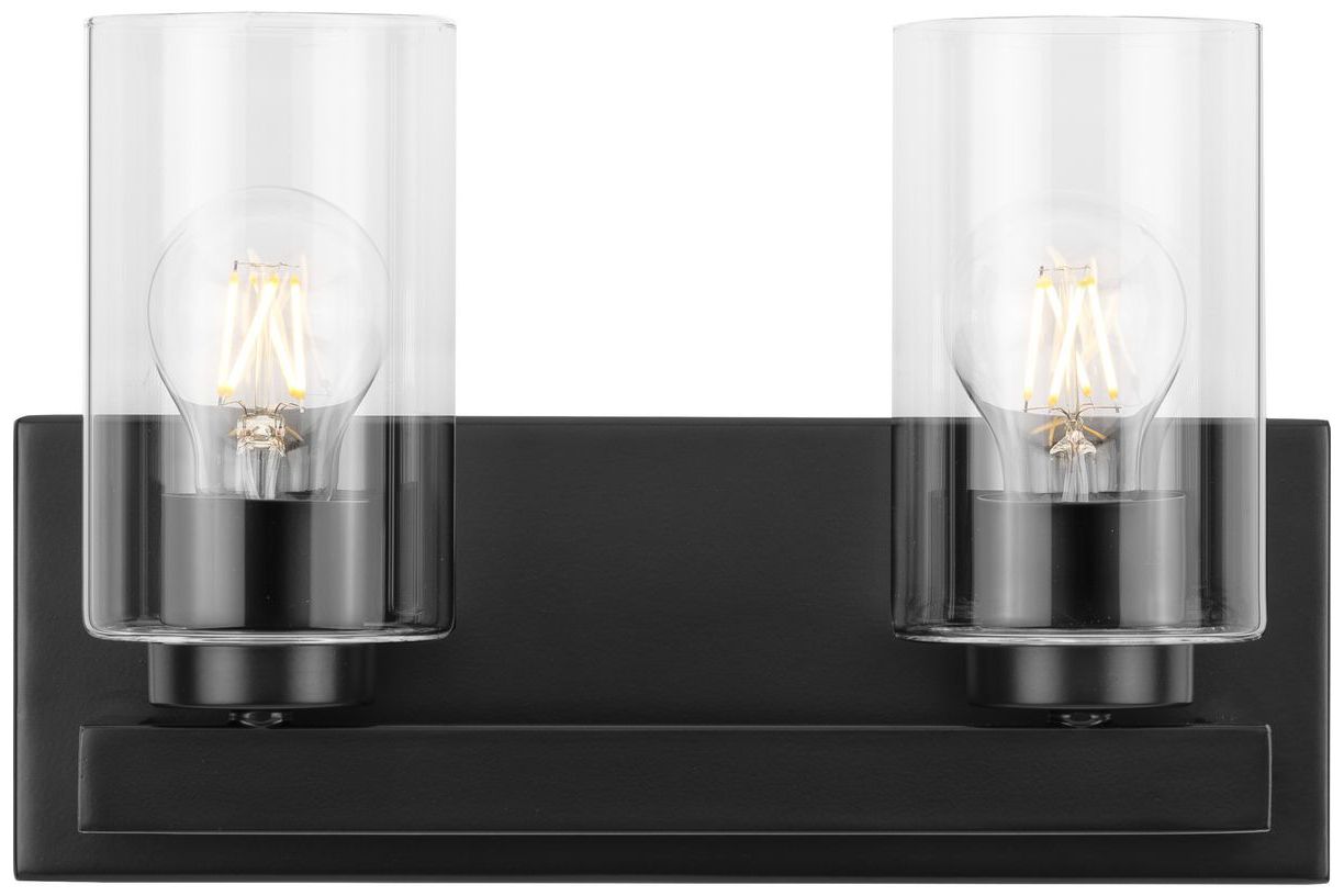 Image 3 Goodwin Collection Two-Light Modern Vanity Light with Clear Glass more views