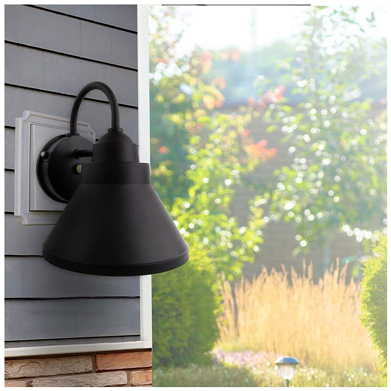 Image 2 Goose 3000K LED Black Composite Outdoor Wall Light more views