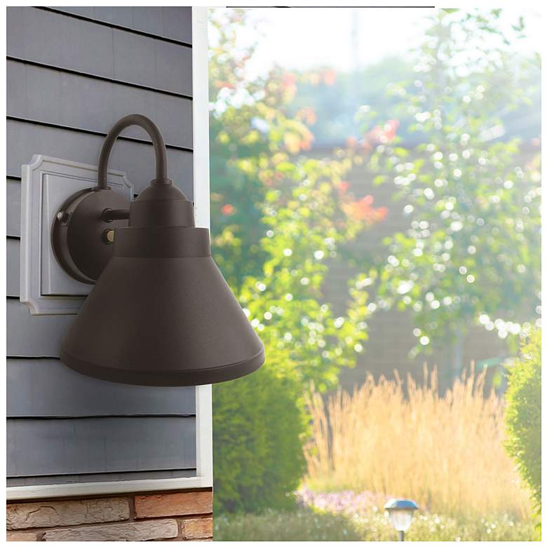 Image 2 Goose 3000K LED Bronze Composite Outdoor Wall Light more views