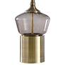 5_Gordon 30 1/2" Gray Smoked Glass and Brass Metal Table Lamp more views