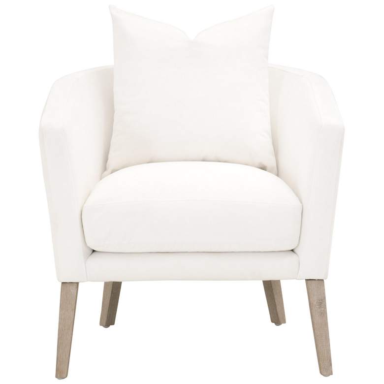 Image 1 Gordon Club Chair, LiveSmart Peyton-Pearl, Natural Gray Oak