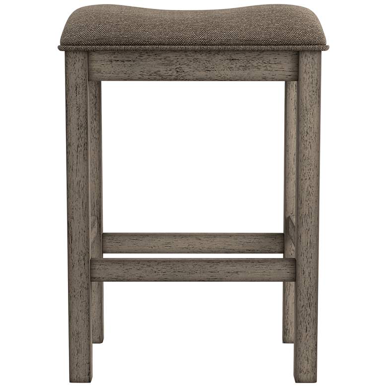 Image 3 Gorse 26" Chestnut Wood Counter Stools Set of 2 more views