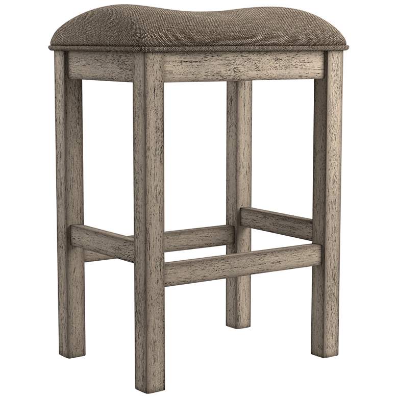 Image 4 Gorse 26" Chestnut Wood Counter Stools Set of 2 more views