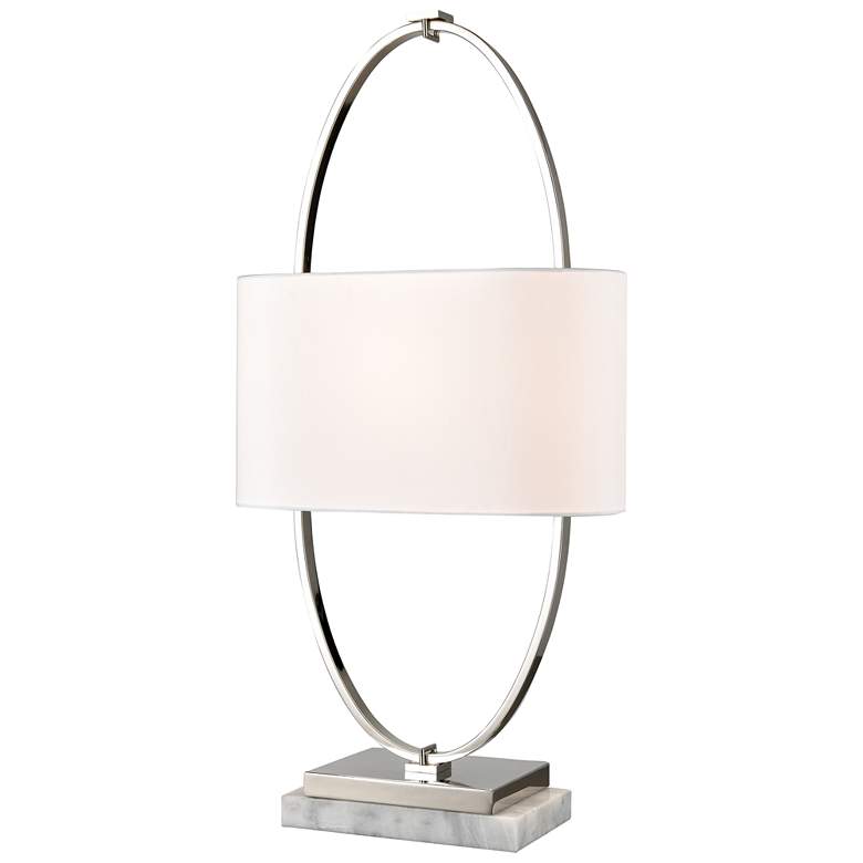 Image 1 Gosforth 32" High 1-Light Table Lamp - Polished Nickel