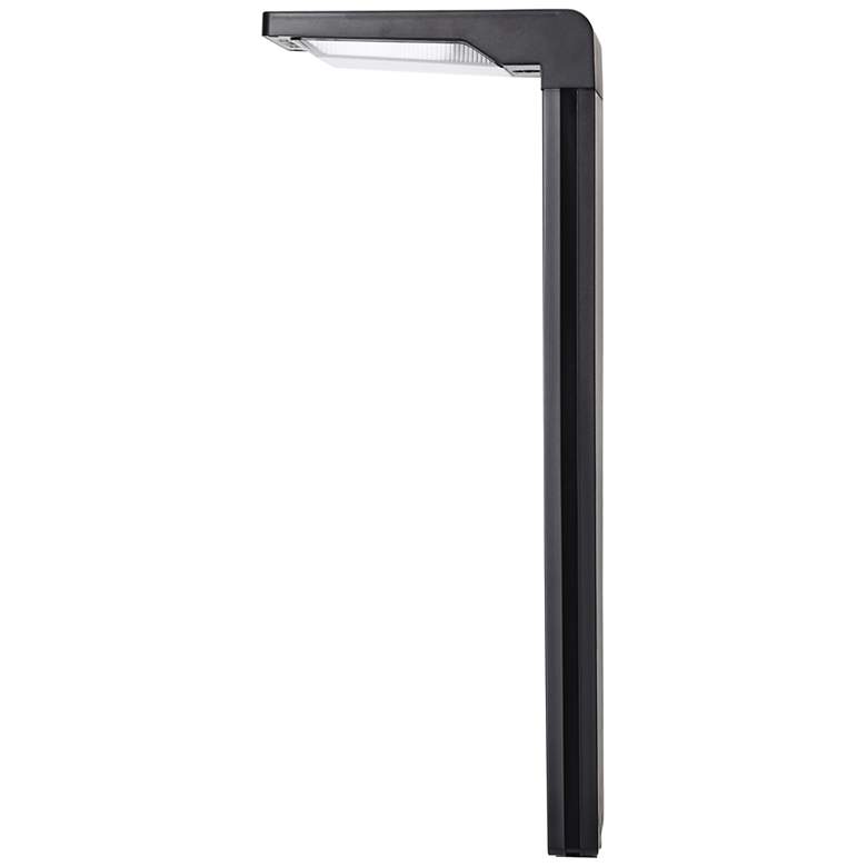 Image 5 Goshi 16 1/2"H Black LED Solar L-Shaped Path Lights Set of 2 more views