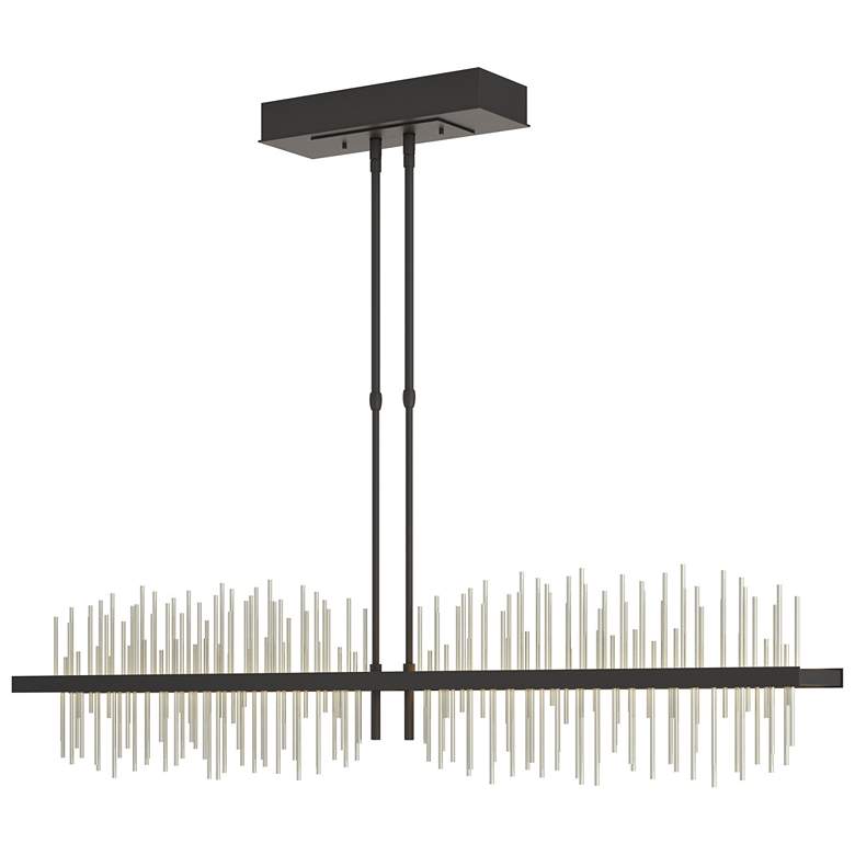 Image 1 Gossamer 51.9" Wide Large Black And Sterlings LED Pendant