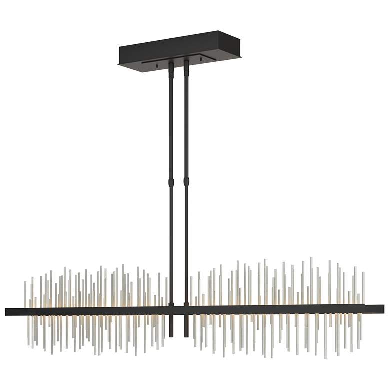 Image 1 Gossamer 51.9" Wide Large Black And Vintage Platinum LED Pendant