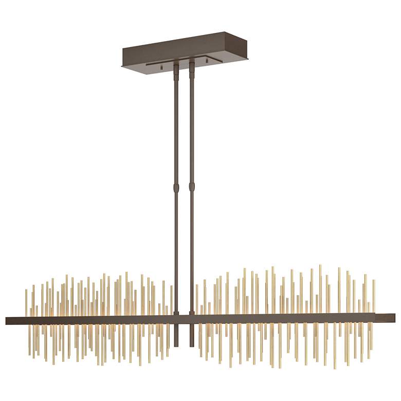 Image 1 Gossamer 51.9" Wide Large Bronze And Modern Brass LED Pendant