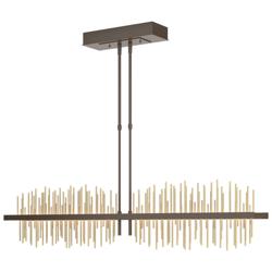 Gossamer 51.9" Wide Large Bronze And Modern Brass LED Pendant